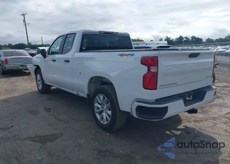 2021 Chevrolet Silverado 1500 4Wd Double Cab Standard Bed Custom из США, поврежденный, VIN 1GCRYBEK8MZ377733